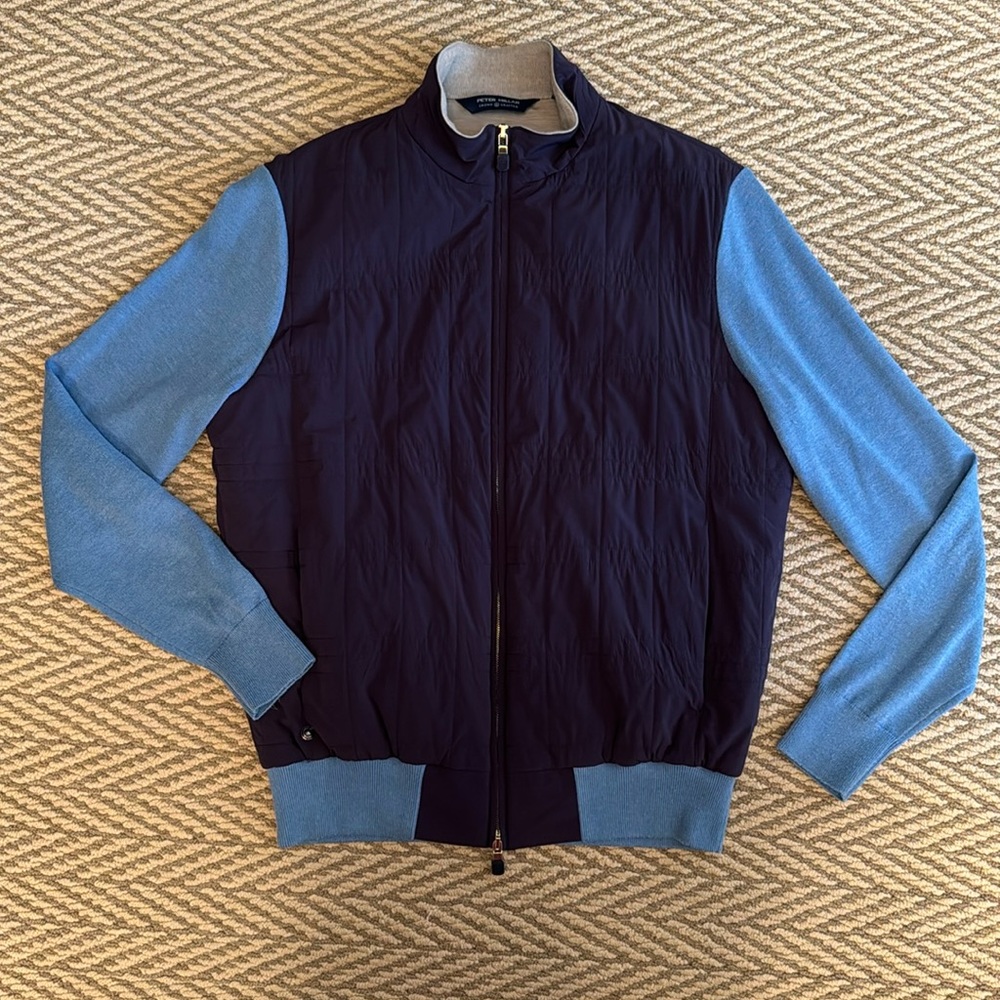 Peter Millar stealth light, insulated cardigan jacket